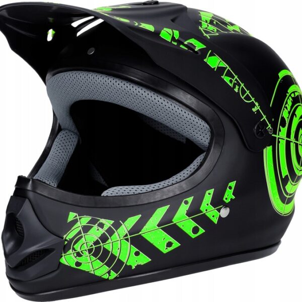 Kask Enduro Hulajnoga Zielony