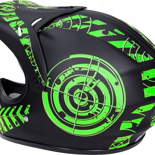 Kask Enduro Hulajnoga Zielony