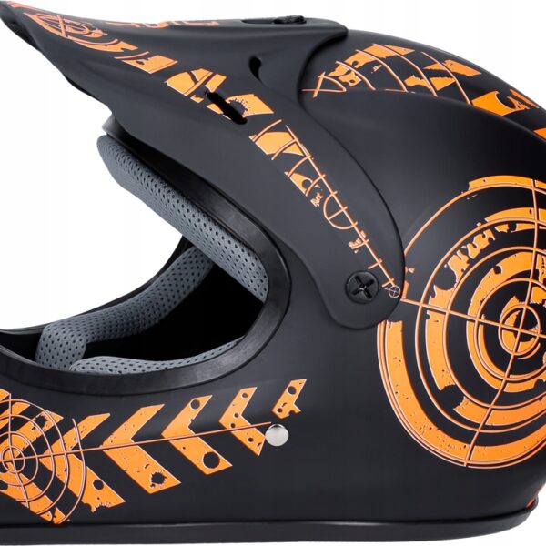 Kask Enduro Hulajnoga Pomarańczowy