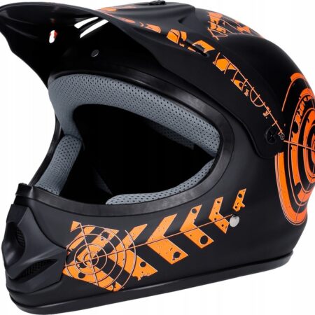 Kask Enduro Hulajnoga Pomarańczowy