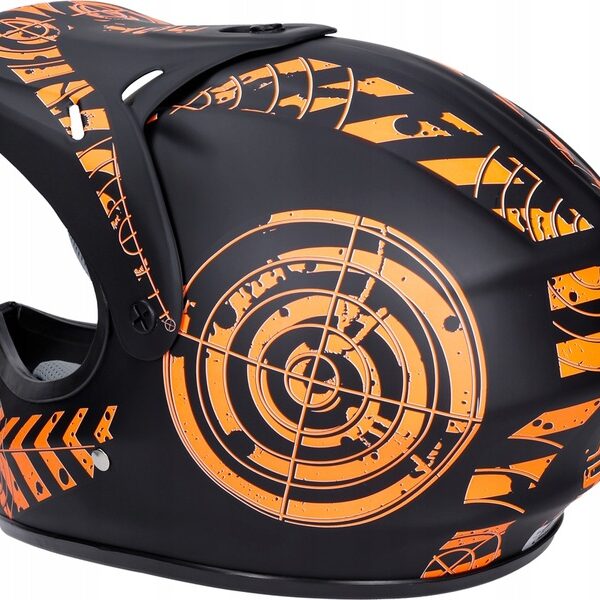 Kask Enduro Hulajnoga Pomarańczowy