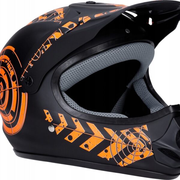Kask Enduro Hulajnoga Pomarańczowy