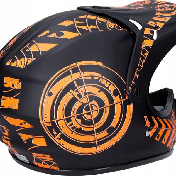 Kask Enduro Hulajnoga Pomarańczowy