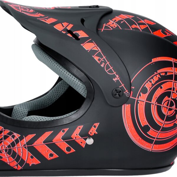 Kask Motocyklowy Hulajnoga Czerwony