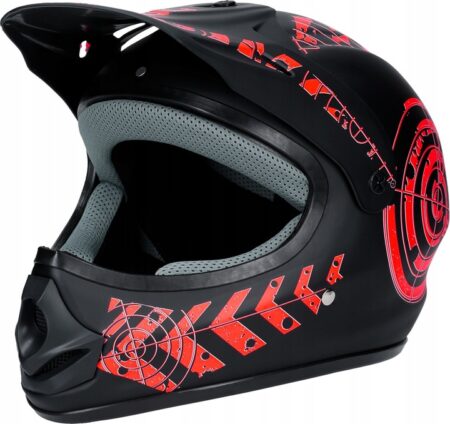 Kask Motocyklowy Hulajnoga Czerwony