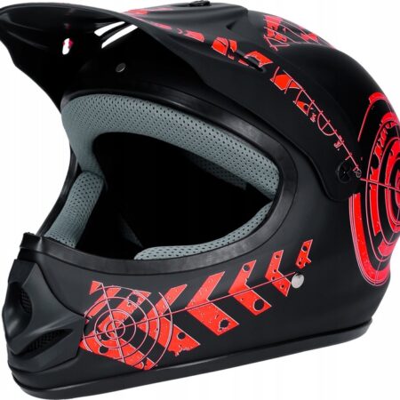 Kask Motocyklowy Hulajnoga Czerwony