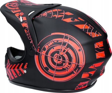 Kask Motocyklowy Hulajnoga Czerwony