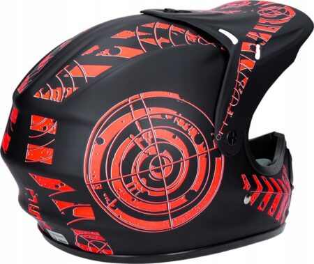 Kask Motocyklowy Hulajnoga Czerwony
