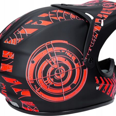 Kask Motocyklowy Hulajnoga Czerwony