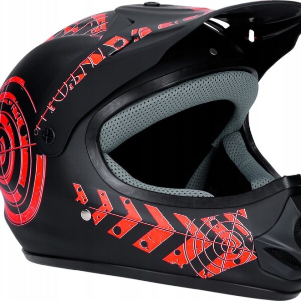 Kask Motocyklowy Hulajnoga Czerwony