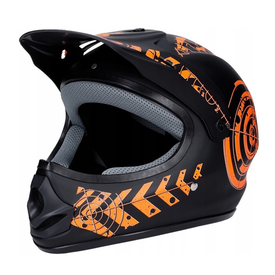 Kask Enduro Hulajnoga Pomarańczowy