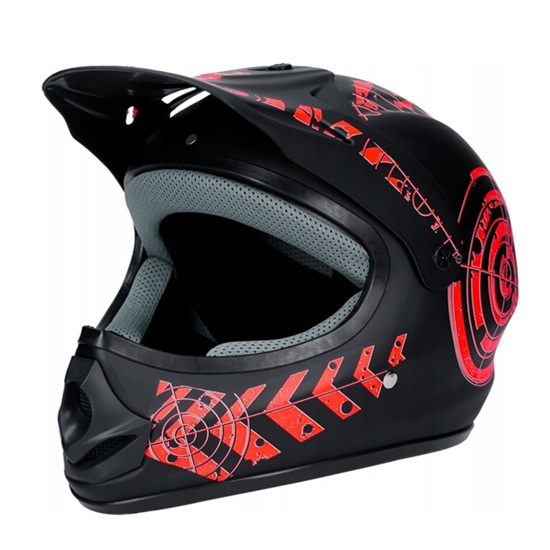 Kask Motocyklowy Hulajnoga Czerwony