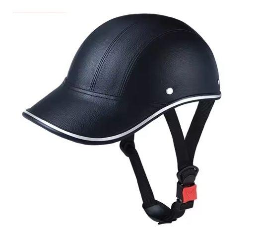 Kask motocyklowy klasyczny skórzany