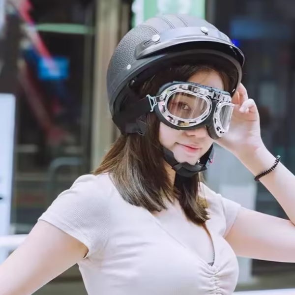 Kask Motocyklowy Vintage