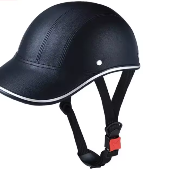 Kask motocyklowy klasyczny skórzany